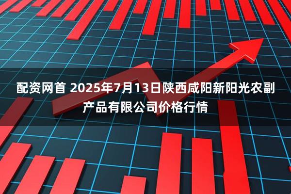 配资网首 2025年7月13日陕西咸阳新阳光农副产品有限公司价格行情